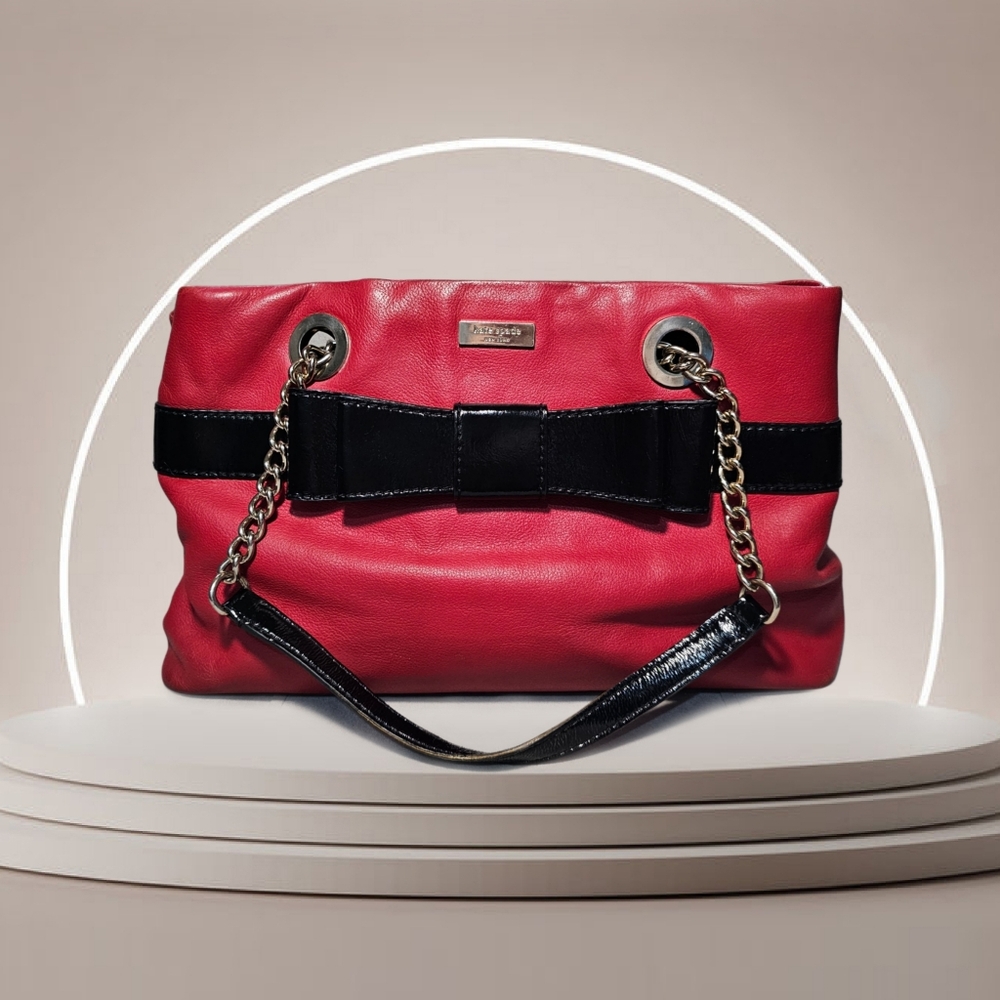 Kate Spade Red and Black Shoulder Bag